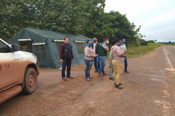 Foto - SEMSA EM AÇÃO- BARREIRAS SANITÁRIAS