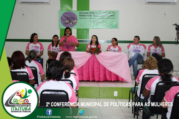 Foto - 2ª CONFERÊNCIA MUNICIPAL DE POLÍTICAS PARA AS MULHERES