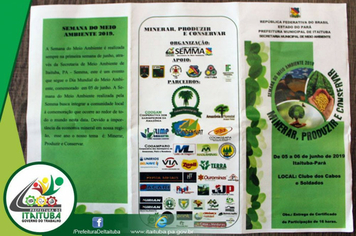 Foto - ABERTURA OFICIAL DA PROGRAMAÇÃO DA SEMANA DO MEIO AMBIENTE 2019