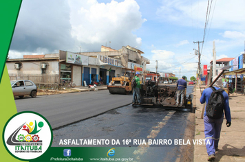 Foto - ASFALTO - 16ª RUA BAIRRO BELA VISTA