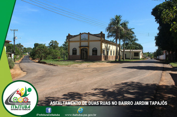 Foto - BAIRRO JARDIM TAPAJÓS RECEBE SERVIÇOS DE ASFALTAMENTO