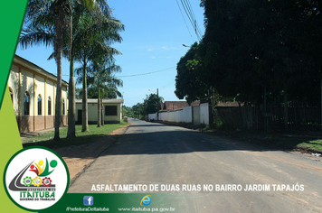 Foto - BAIRRO JARDIM TAPAJÓS RECEBE SERVIÇOS DE ASFALTAMENTO