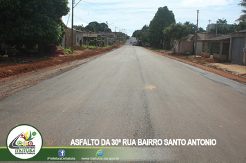 Foto - CONCLUÍDO O ASFALTAMENTO DA 30ª RUA BAIRRO SANTO ANTÔNIO