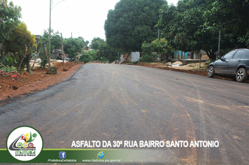 Foto - CONCLUÍDO O ASFALTAMENTO DA 30ª RUA BAIRRO SANTO ANTÔNIO