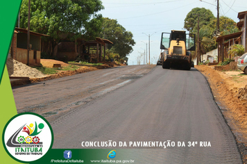 Foto - CONCLUSÃO DA PAVIMENTAÇÃO DA 34ª RUA