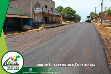 Foto - CONCLUSÃO DA PAVIMENTAÇÃO DA 34ª RUA