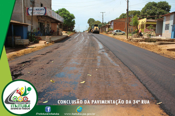 Foto - CONCLUSÃO DA PAVIMENTAÇÃO DA 34ª RUA