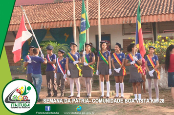 Foto - DESFILE ESCOLAR NA COMUNIDADE BOA VISTA (KM 28)