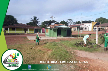 Foto - DISTRITO DE MIRITITUBA RECEBE LIMPEZA