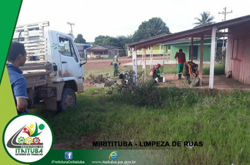 Foto - DISTRITO DE MIRITITUBA RECEBE LIMPEZA