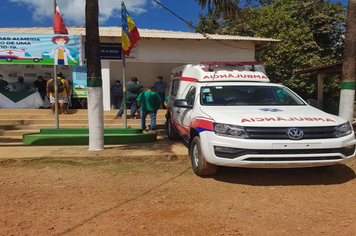 Foto - DISTRITO DE MORAES ALMEIDA RECEBE AMBULÂNCIA O KM