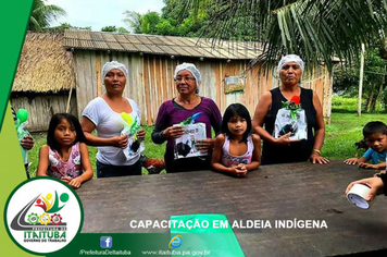 Foto - ENCONTRO DE CAPACITAÇÃO EM ALDEIA INDÍGENA