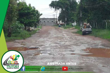 Foto - ESTRADA DO PAREDÃO RECEBE ASFALTAMENTO