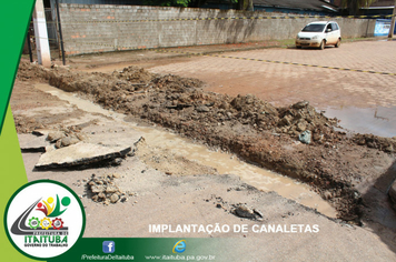 Foto - EXECUÇÃO DE TRABALHOS DE CANALETAS