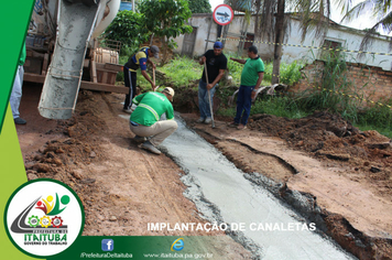 Foto - EXECUÇÃO DE TRABALHOS DE CANALETAS