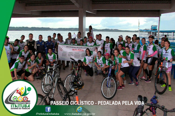 Foto - III PASSEIO CICLÍSTICO PEDALADA PELA VIDA FOI REALIZADO COM ÊXITO