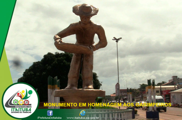 Foto - ITAITUBA HOMENAGEIA GARIMPEIROS COM MONUMENTO