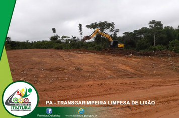 Foto - LIXÃO AS MARGENS DA TRANSGARIMPEIRA LIMPO