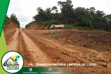 Foto - LIXÃO AS MARGENS DA TRANSGARIMPEIRA LIMPO