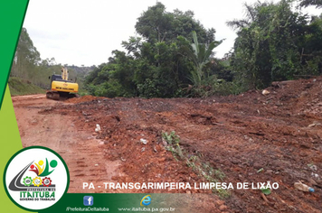 Foto - LIXÃO AS MARGENS DA TRANSGARIMPEIRA LIMPO