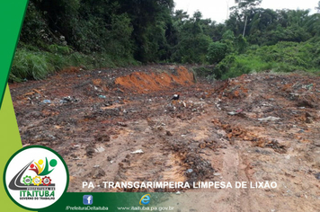 Foto - LIXÃO AS MARGENS DA TRANSGARIMPEIRA LIMPO