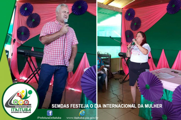 Foto - MULHERES FESTEJA O DIA INTERNACIONAL DA MULHER