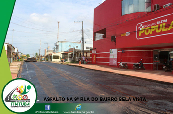 Foto - NONA RUA BELA VISTA ESTÁ RECEBENDO RECAPEAMENTO ASFÁLTICO