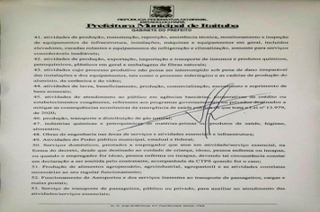 Foto - NOVO DECRETO ALTERA HORÁRIO DO TOQUE DE RECOLHER