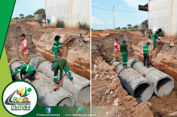 Foto - OBRAS DE DRENAGEM CHEGAM A RODOVIA TRANSAMAZÔNICA