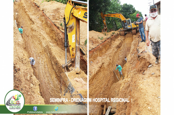Foto - OBRAS DO SISTEMA DE MACRODRENAGEM ESTÃO DE VENTO EM POLPA