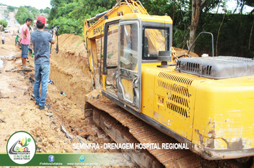 Foto - OBRAS DO SISTEMA DE MACRODRENAGEM ESTÃO DE VENTO EM POLPA