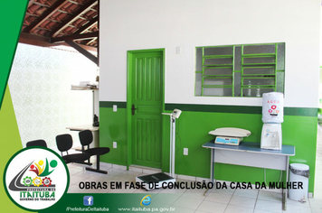 Foto - OBRAS EM FASE DE CONCLUSÃO DA CASA DA MULHER