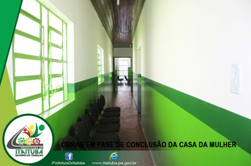 Foto - OBRAS EM FASE DE CONCLUSÃO DA CASA DA MULHER
