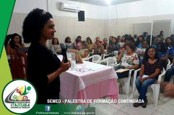 Foto - PALESTRA DE FORMAÇÃO CONTINUADA