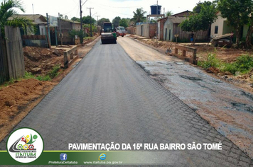 Foto - PAVIMENTAÇÃO DA 15ª RUA BAIRRO SÃO TOMÉ