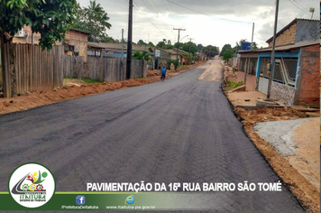 Foto - PAVIMENTAÇÃO DA 15ª RUA BAIRRO SÃO TOMÉ