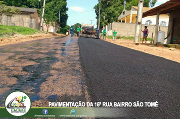 Foto - PAVIMENTAÇÃO DA 15ª RUA BAIRRO SÃO TOMÉ