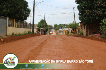 Foto - PAVIMENTAÇÃO DA 15ª RUA BAIRRO SÃO TOMÉ