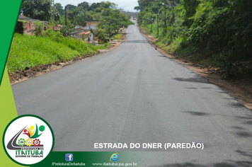 Foto - PAVIMENTAÇÃO DA ESTRADA DO DNER