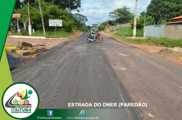 Foto - PAVIMENTAÇÃO DA ESTRADA DO DNER