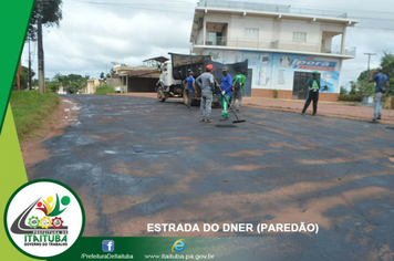 Foto - PAVIMENTAÇÃO DA ESTRADA DO DNER