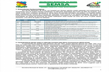 Foto - Plano de Contingência Municipal