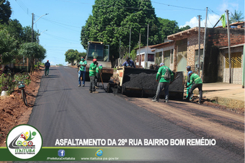 Foto - SEMINFRA CONCLUI ASFALTAMENTO DA 28ª RUA