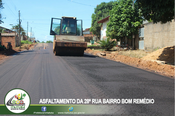 Foto - SEMINFRA CONCLUI ASFALTAMENTO DA 28ª RUA