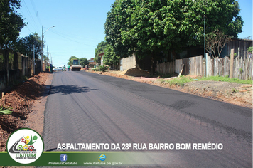 Foto - SEMINFRA CONCLUI ASFALTAMENTO DA 28ª RUA