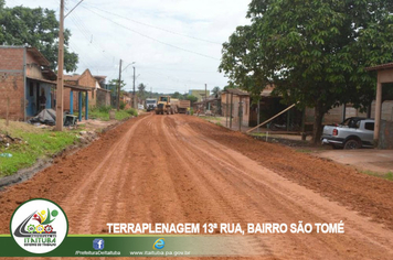 Foto - TERRAPLENAGEM 13ª RUA, BAIRRO SÃO TOMÉ, PRONTA PARA RECEBER A CAMADA ASFÁLTICA