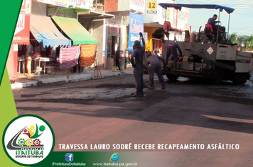 Foto - TRAVESSA LAURO SODRÉ RECEBE RECAPEAMENTO ASFÁLTICO