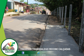 Foto - TRAVESSA TRANSGALEGO RECEBE CALÇADAS