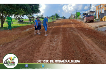 Foto - VIAS PÚBLICAS DE MORAES ALMEIDA RECEBEM CASCALHAMENTO