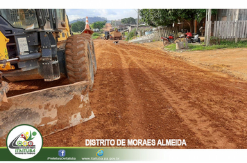 Foto - VIAS PÚBLICAS DE MORAES ALMEIDA RECEBEM CASCALHAMENTO